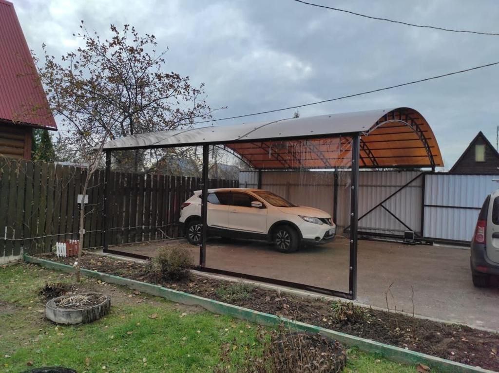 Прозрачные шторы ПВХ для навеса под автомобиль в Александрове